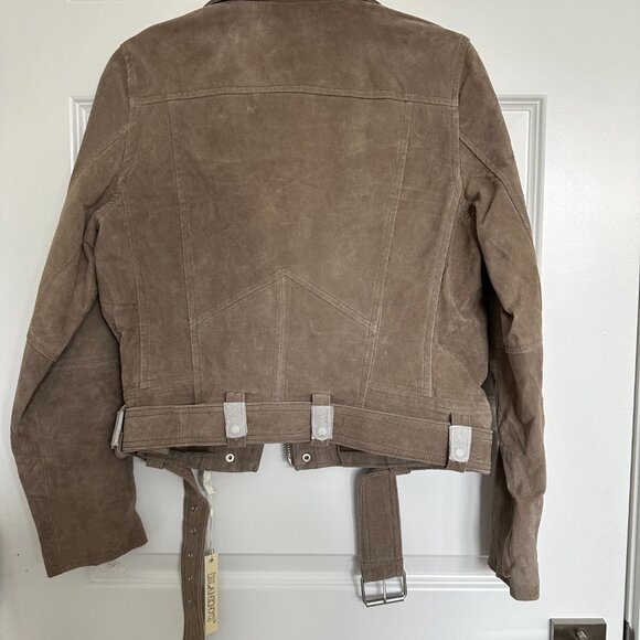 NWT BLANKNYC  Suede Moto Jacket in Sand NWT - Picture 4 of 4